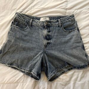 Hollister Women's Blue Denim Shorts